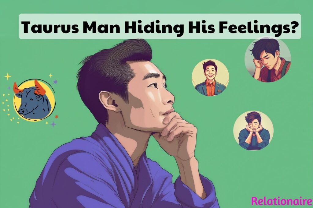 taurus man hiding his feelings