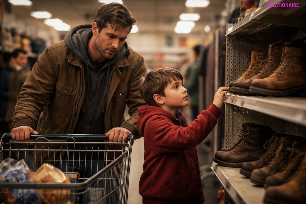 The Little Boy and the Work Boots