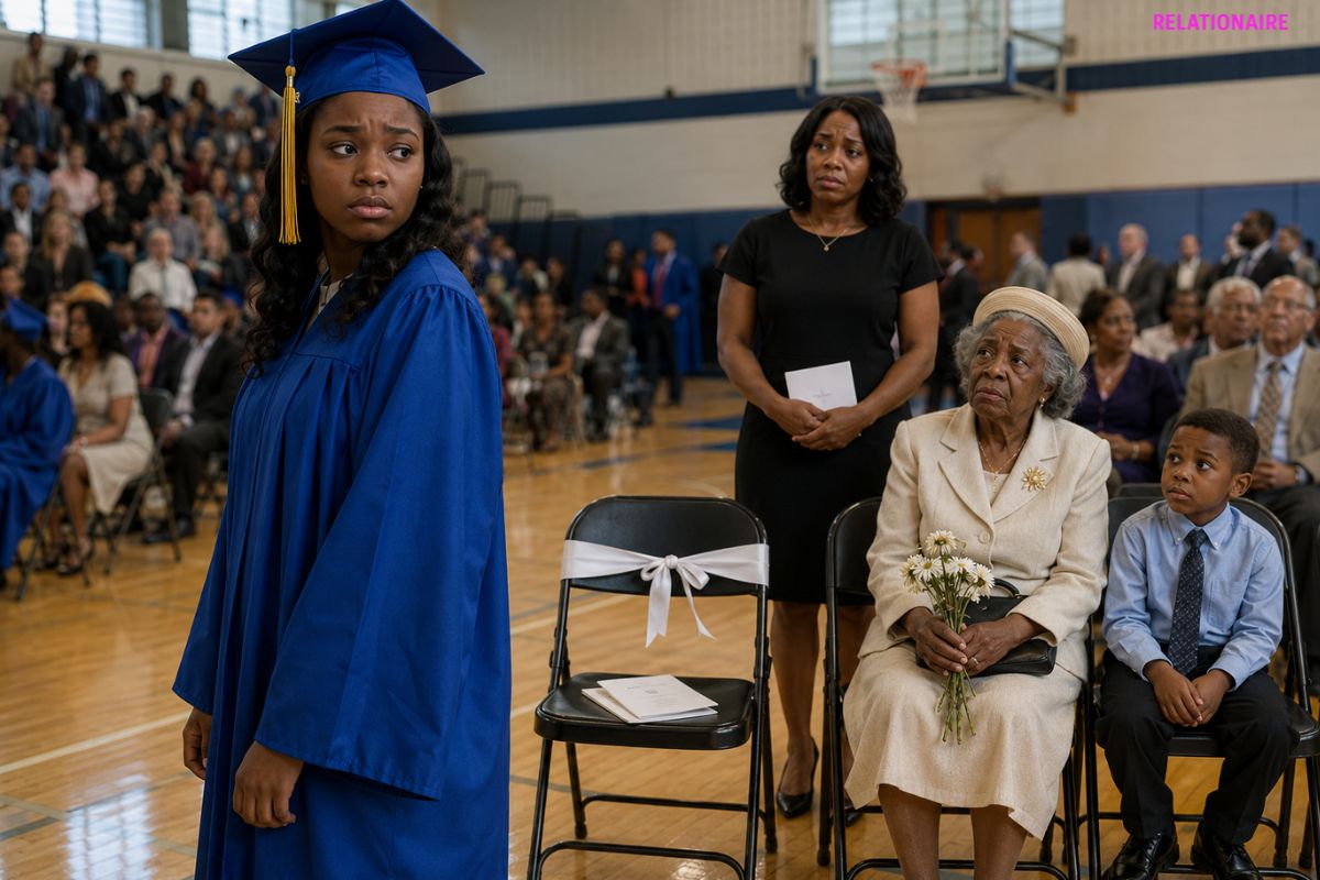 The Graduation Seat with the White Envelope