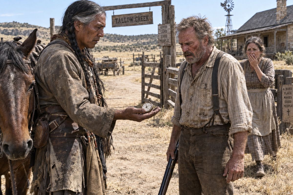 For Twelve Years Quill County Said Samuel Whitehorn Killed Daniel Kittredge Then Whitehorn Rode Through the Gate and Handed the Dead Man’s Brother a Cracked Silver Watch